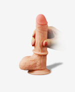 Kaygan Çift Katmanlı Realistik Dildo 17.5 cm