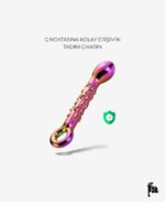 G-Noktası Uyarıcı Lüks Cam Dildo 18 cm