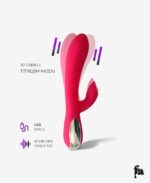 G-Noktası Uyarıcı Şarjlı Rabbit Vibratör 21 cm