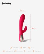 G-Noktası Uyarıcı Şarjlı Rabbit Vibratör 21 cm
