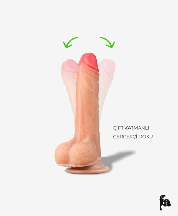 Kaygan Çift Katmanlı Realistik Dildo 17.5 cm.jpg