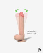 Kaygan Çift Katmanlı Realistik Dildo 23 cm