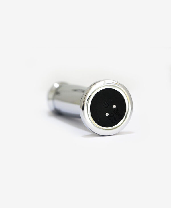 Şarjlı - Titreşimli Çelik Anal Plug 12 cm