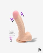 Real Extreme Gerçekçi Titreşimli Dildo 22 cm