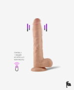 Real Extreme Gerçekçi Titreşimli Dildo 24 cm