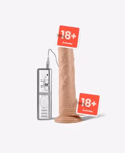 Real Extreme Gerçekçi Titreşimli Dildo 24 cm