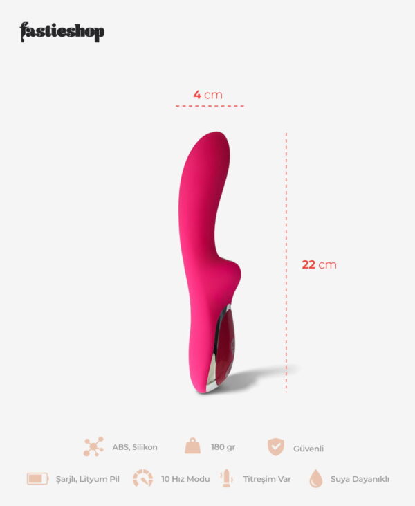 Şarjlı G-Noktası Uyarıcı Vibratör 22 cm