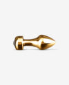 Pipedream Mini Taşlı Gold Metal Anal Plug - Görsel 2