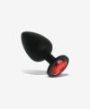 Taşlı Silikon Anal Plug - Medium