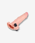 LoveToy Pleasure X Tender Titreşimli Realistik Penis Kılıfı - 4 cm Uzatmalı - Görsel 4