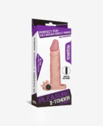 LoveToy Pleasure X Tender Titreşimli Realistik Penis Kılıfı - 4 cm Uzatmalı - Görsel 6