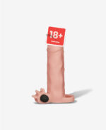 LoveToy Pleasure X Tender Titreşimli Realistik Penis Kılıfı - 4 cm Uzatmalı