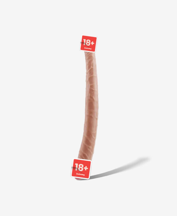 King Size Ultra Gerçekçi Çift Başlı Dildo 36 cm