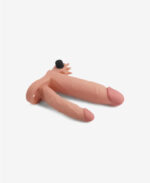 LoveToy Pleasure X Tender İkili Titreşimli Realistik Penis Kılıfı - 2.5 cm Uzatmalı - Görsel 3