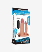 LoveToy Pleasure X Tender İkili Titreşimli Realistik Penis Kılıfı - 2.5 cm Uzatmalı - Görsel 8