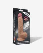 LoveToy Çift Katmanlı Platinyum Silikon Realistik Dildo 22 cm - Görsel 7