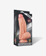 LoveToy Çift Katmanlı Platinyum Silikon Monster Dildo 25 cm - Görsel 7
