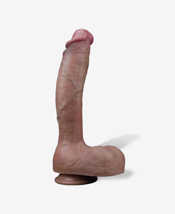 LoveToy Dual Layered Platinum Silicone Realistik Dildo - 27 cm - Görsel 2