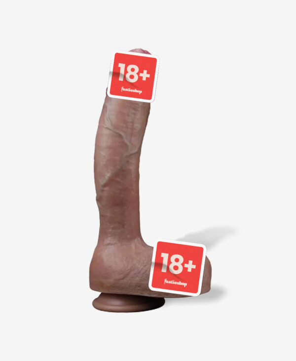 LoveToy Dual Layered Platinum Silicone Realistik Dildo - 27 cm