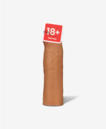 Gerçekçi Dokululu 5 cm Dolgulu Penis Kılıfı - 18 cm