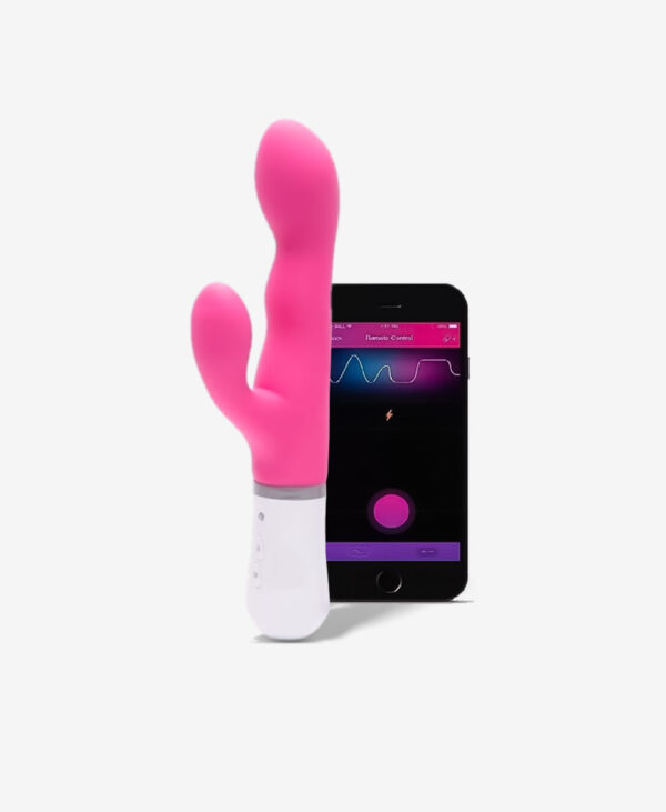 Lovense Nora Ciftler icin Bluetooth ve Telefon Kontrollu Rabbit Vibrator 1 1
