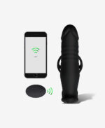 NOXXX Telefon Kontrollü İleri Geri Hareketli Penis Halkalı Giyilebilir Anal Vibratör