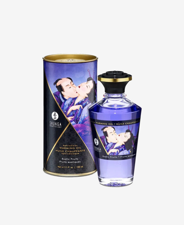 Shunga Isıtma Etkili Egzotik Meyve Aromalı Sevişme Yağı - 100 ml - Görsel 1