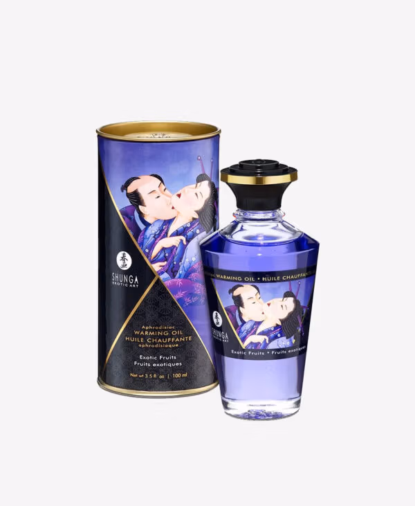 Shunga Isıtma Etkili Egzotik Meyve Aromalı Sevişme Yağı - 100 ml - Görsel 1