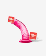 B Yours Sweet’n Hard 8 Pembe Eğik Jel Penis - 14.5 cm