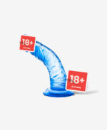 B Yours Sweet’n Hard 8 Eğik Mavi Jel Dildo - 14.5 cm