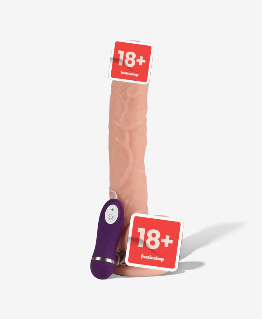 XISE Optimus Realistik Dokulu Titreşimli Büyük Dildo - 28 cm