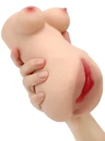 Göğüslü Anal ve Vajinal Çift Girişli Mastürbatör - Görsel 2