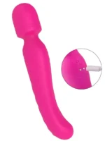 Isıtmalı Çift Taraflı Masaj Wand Vibratör - 23 cm - Görsel 5