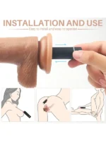 Titreşimli Uzaktan Kumandalı Belden Bağlamalı Penis - Görsel 6