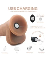 Titreşimli Uzaktan Kumandalı Belden Bağlamalı Penis - Görsel 4