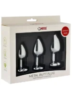 NOXXX Kalpli Çelik Anal Plug - 3'lü Set - Görsel 2