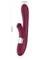 LCD Ekranlı Isıtmalı 10 Titreşim Modlu Lüks Vibratör - 23 cm - Görsel 3
