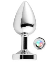 Led Işıklı Çelik Anal Plug - Orta Boy - Görsel 4