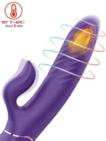 Lighter Isıtmalı İleri Geri Hareketli Şarjlı G-Spot Vibratör - Görsel 5
