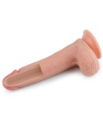 LoveToy Çift Katmanlı Platinum Silicone Realistik Penis 20.5 cm - Görsel 5