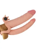 LoveToy Pleasure X Tender İkili Titreşimli Realistik Penis Kılıfı - 2.5 cm Uzatmalı - Görsel 6