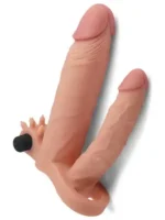 LoveToy Pleasure X Tender İkili Titreşimli Realistik Penis Kılıfı - 2.5 cm Uzatmalı - Görsel 7