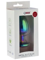 Çok Renkli Taşlı Çelik Anal Plug - Büyük Boy - Görsel 2