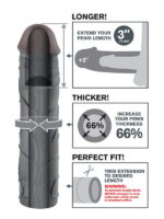 Pipedream Mega 7.5 cm Penis Kılıfı - Siyah - Görsel 2