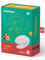 Satisfyer Double Joy Çiftler İçin Telefon Kontrollü Vibratör - Beyaz - Görsel 4