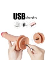 Uzaktan Kumandalı Şarjlı Realistik Dildo 21 cm - Görsel 6