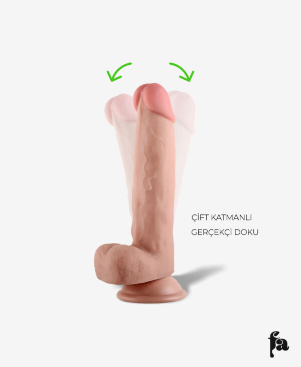 KayganCiftKatmanliRealistikDildo20cm 1