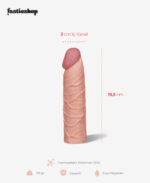 Fastieshop Realistik Penis Kılıfı - 5 cm Uzatmalı - Görsel 2