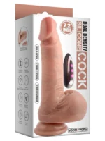 Isıtmalı İleri Geri Hareketli Çift Katmanlı Uzaktan Kumandalı Şarjlı Dildo - 19 cm - Görsel 6