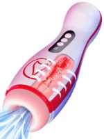 FoxShow M50 Şarjlı Emme ve Titreşim Özellikli Oral Seks Mastürbatörü - Görsel 2